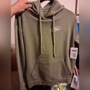 Ford Men's Olive Green Hoodie Sweater